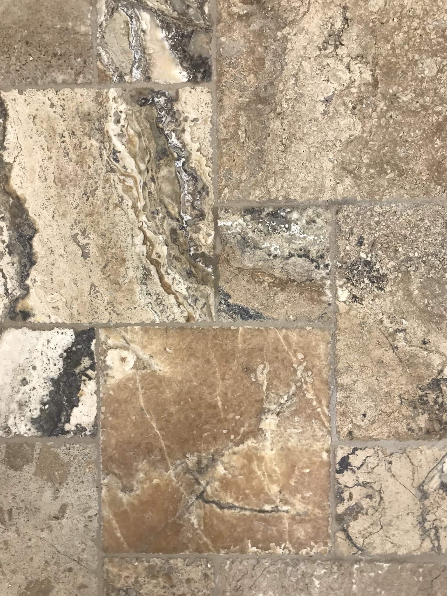 Natural Stone Floor in tile showroom