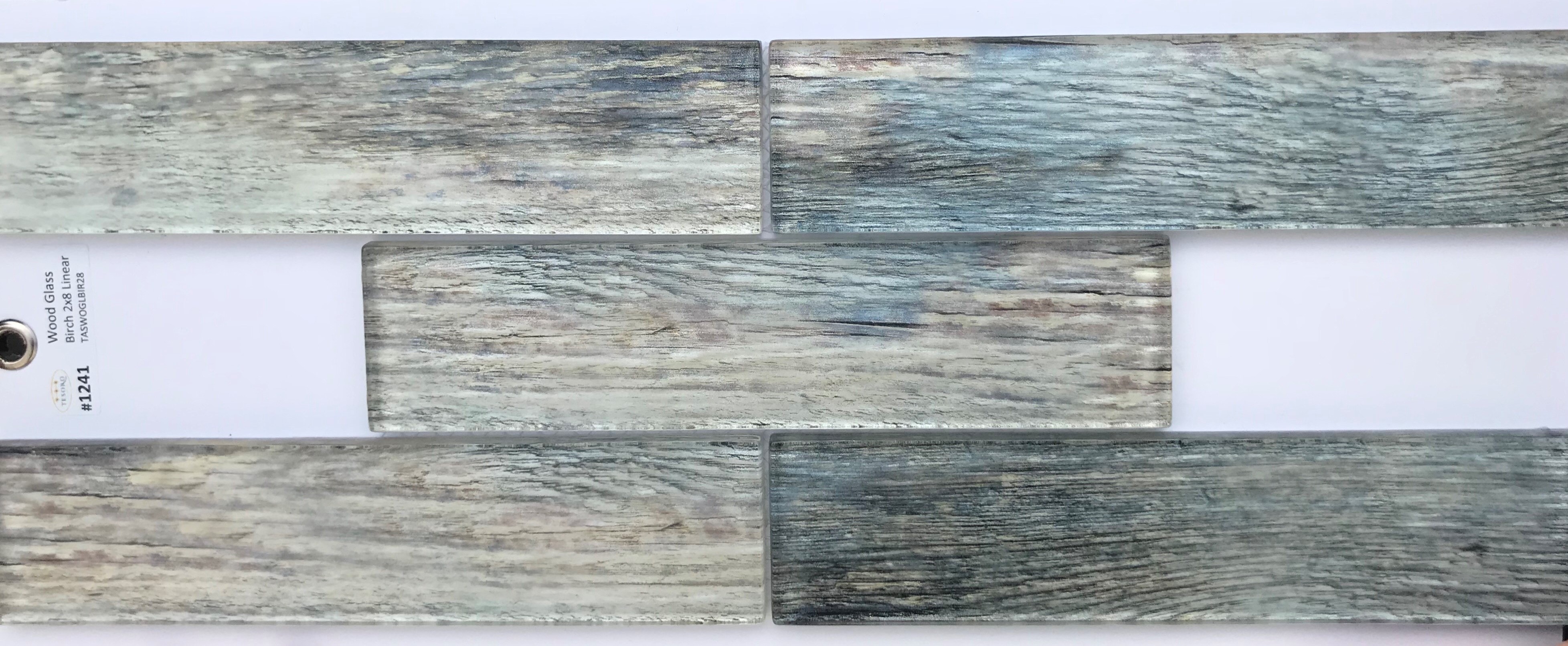 Wood Look Has Made it to Backsplashes! 3 Wood Glass Birch-Wood look tile for backsplash
