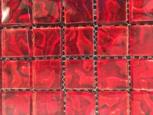 Backsplash Ideas 9 Red Glass 1x1 Mosaic