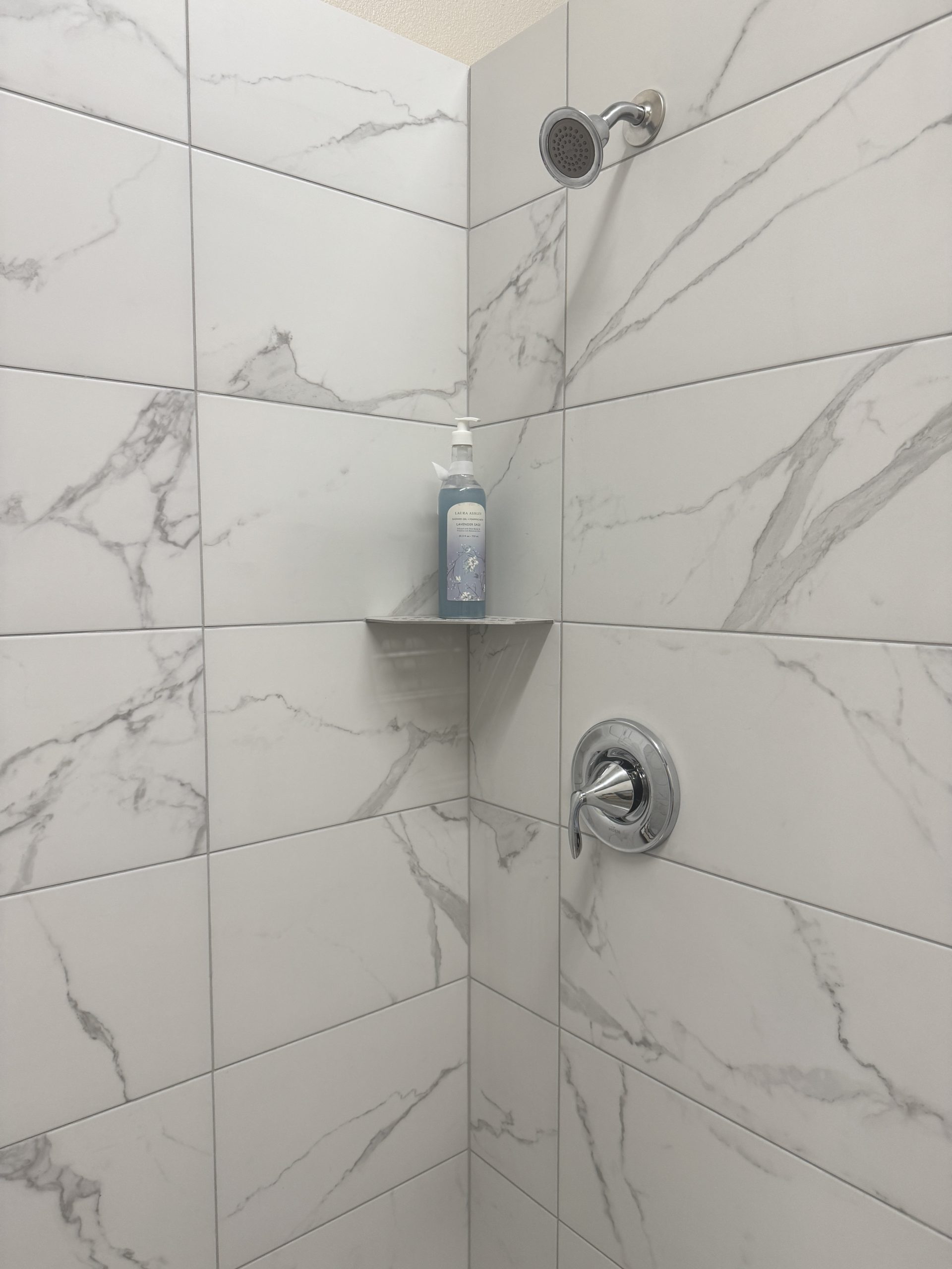Marble Look Shower Kit