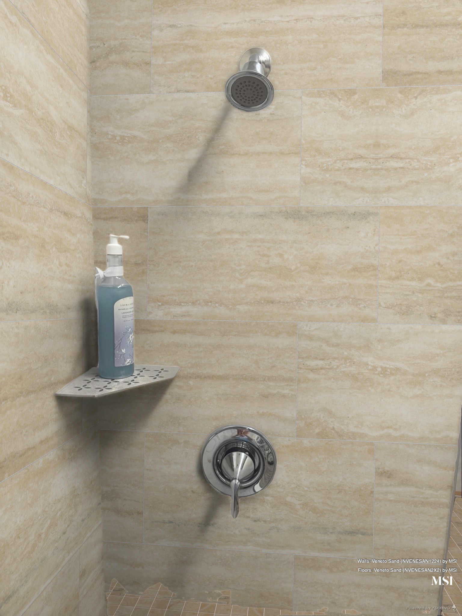 Ready to install Beige Look Shower Kit