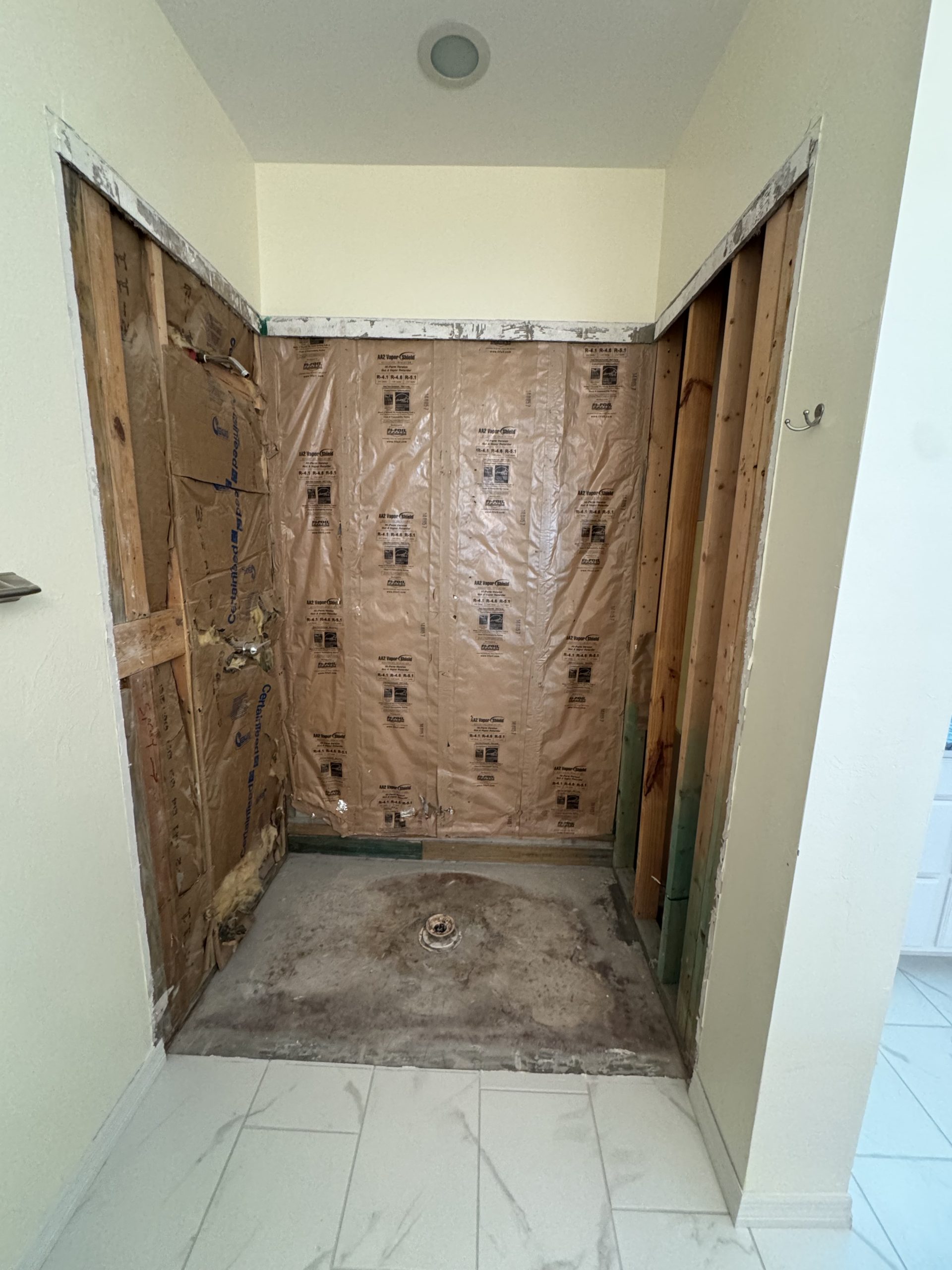 vapor management systems- a demoed shower