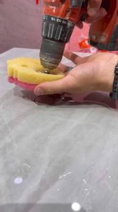 Drilling Hole into Sponge