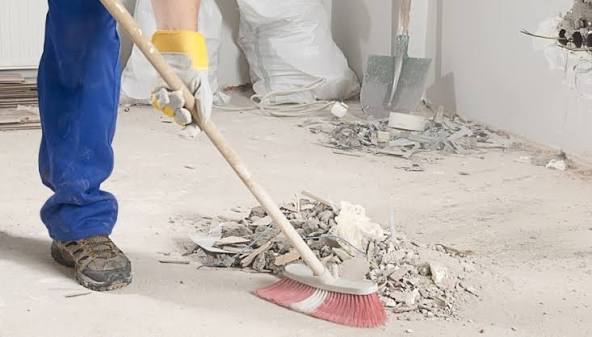 What Happens After We Protect the Surfaces? Demo Starts—But Carefully 3 demo cleanup