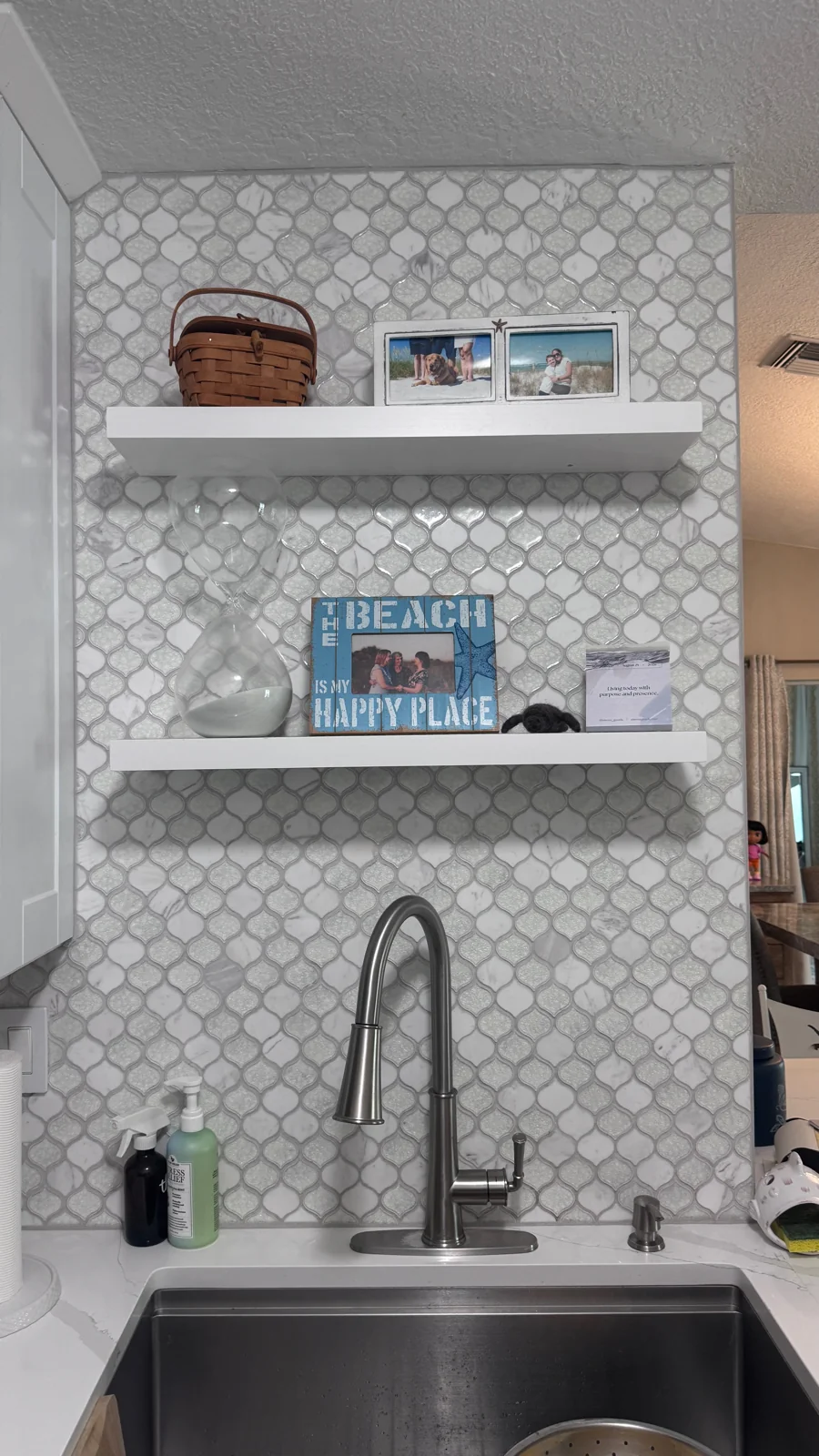 White Kitchen Remodel by Mann Tile, Inc. — Project 1 project photo